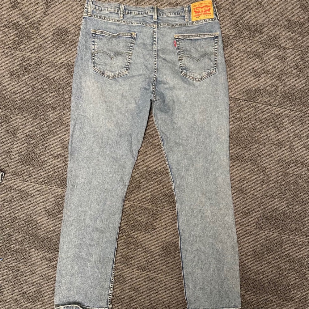 Levis 511 Slim Fit Jeans Mens 40x32 Light Wash Blue Denim 04511-1390 - Picture 3 of 11